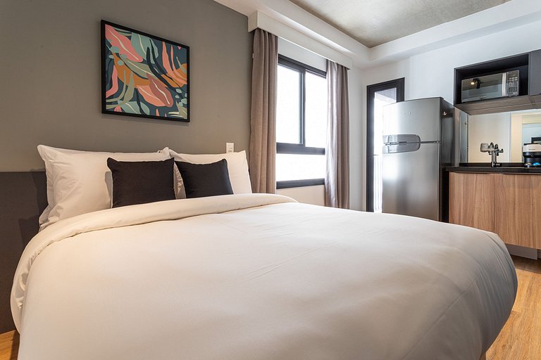 Estúdio a passos da Paulista, Prédio recém-lançado