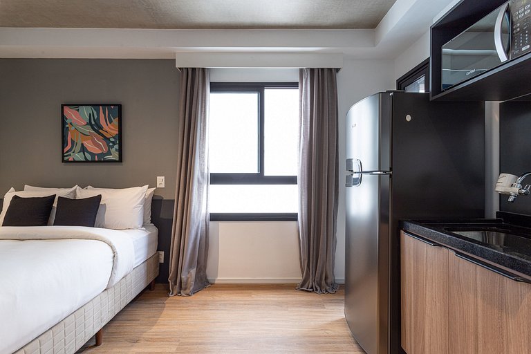 Estúdio a passos da Paulista, Prédio recém-lançado