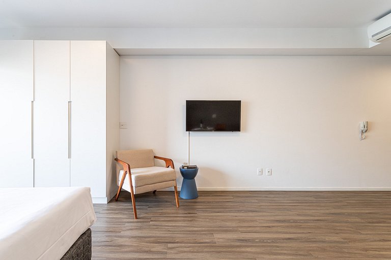 Studio funcional em prédio completo na Bela Vista