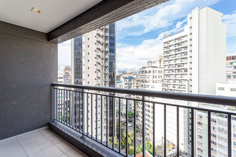 Studio funcional em prédio completo na Bela Vista
