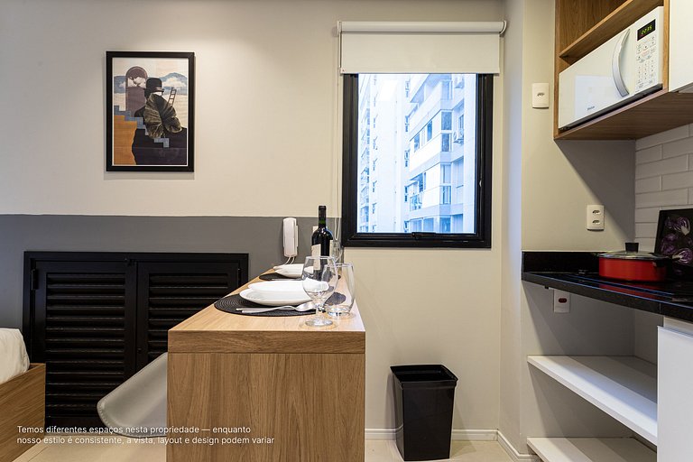 Studio em prédio moderno próximo ao Pq Ibirapuera