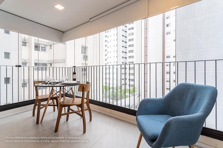 Studio em prédio moderno próximo ao Pq Ibirapuera