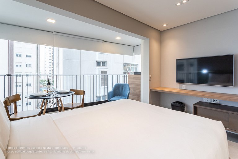 Studio em prédio moderno próximo ao Pq Ibirapuera