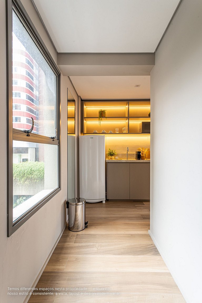 Studio incrível a 2 minutos da Paulista