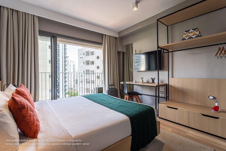 Studio Funcional na Haddock Lobo |Próx Av Paulista