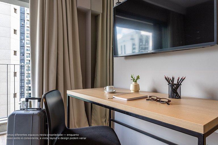 Studio Funcional na Haddock Lobo |Próx Av Paulista