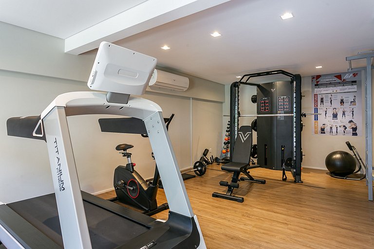 Studios renovados com cama King no Centro