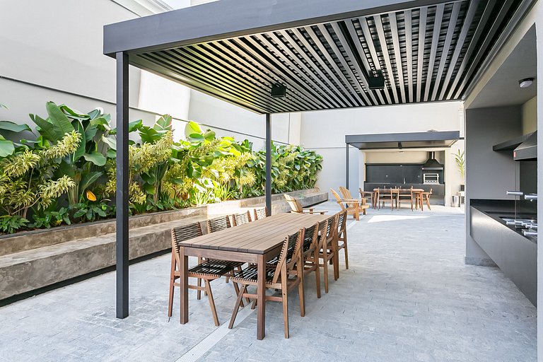 Studios renovados com cama King no Centro