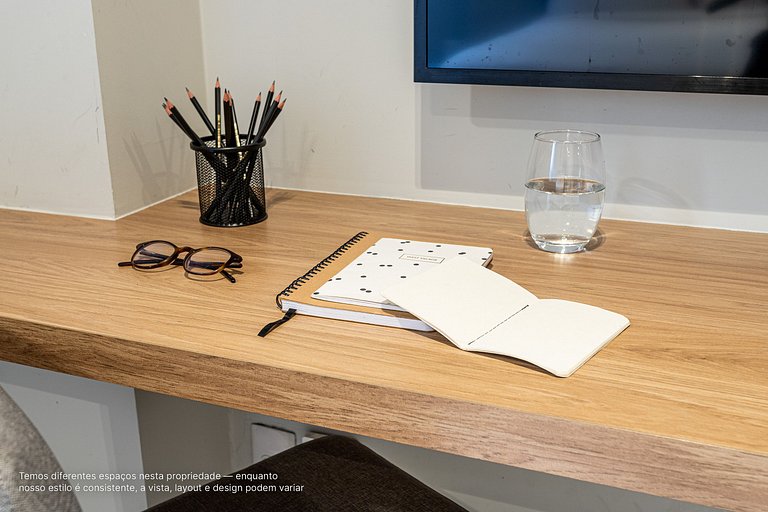 Estúdio em prédio moderno próximo ao Pq Ibirapuera