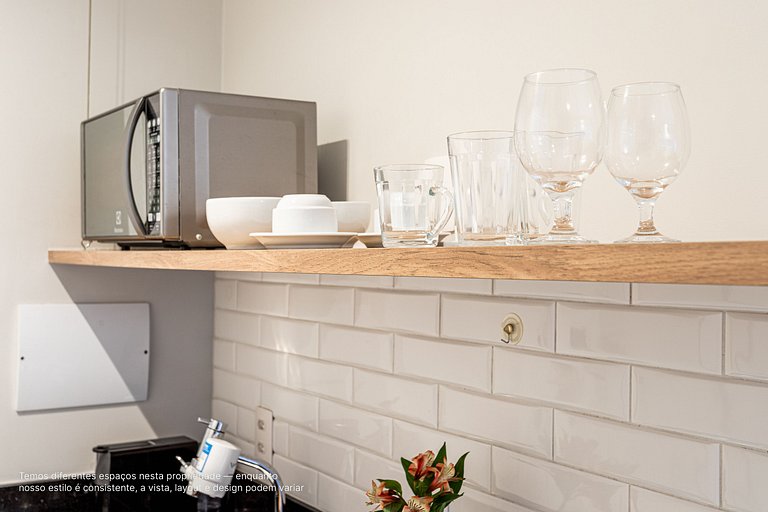 Estúdio em prédio moderno próximo ao Pq Ibirapuera