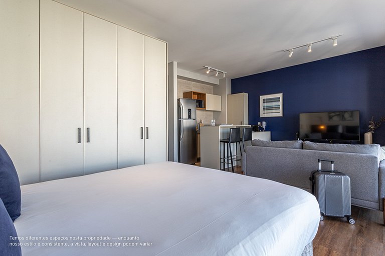 Studio com cama queen proximo ao pq ibirapuera