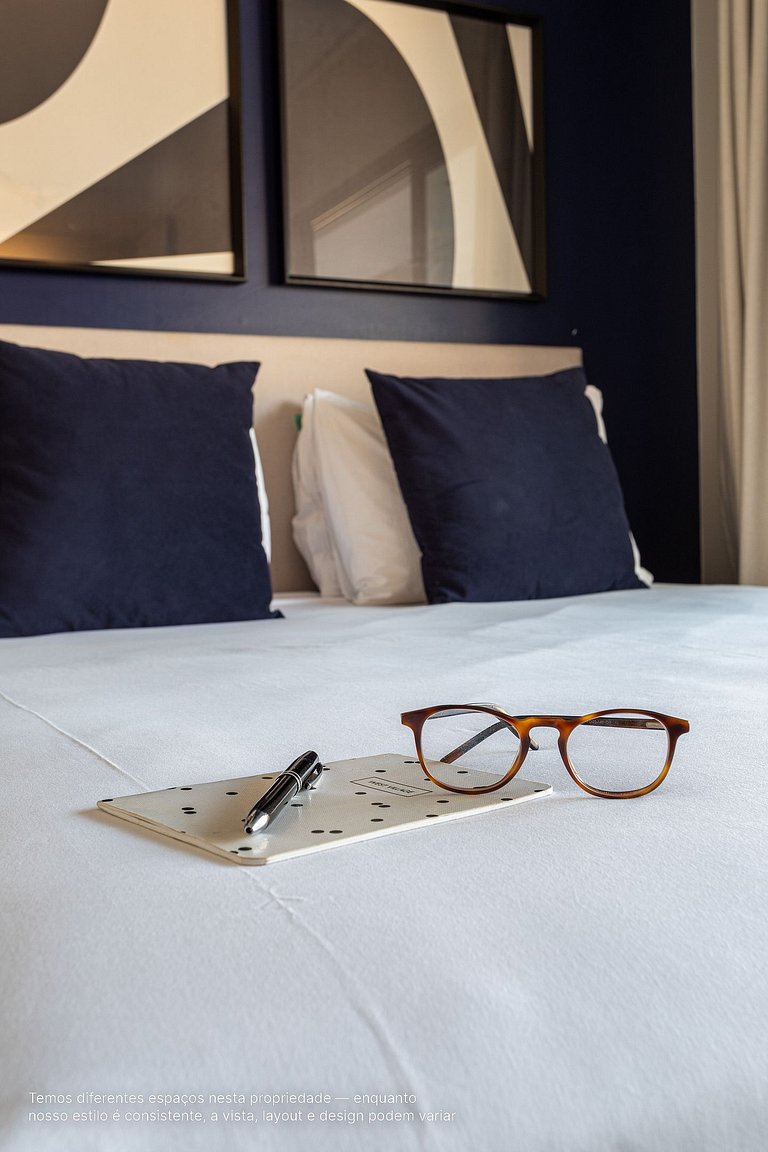 Conforto e design | Studio bem localizado na Z Sul