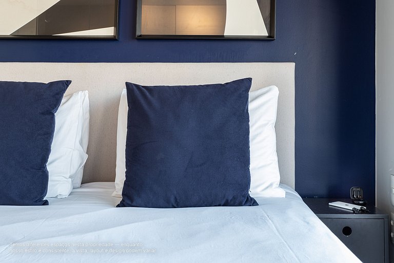 Conforto e design | Studio bem localizado na Z Sul