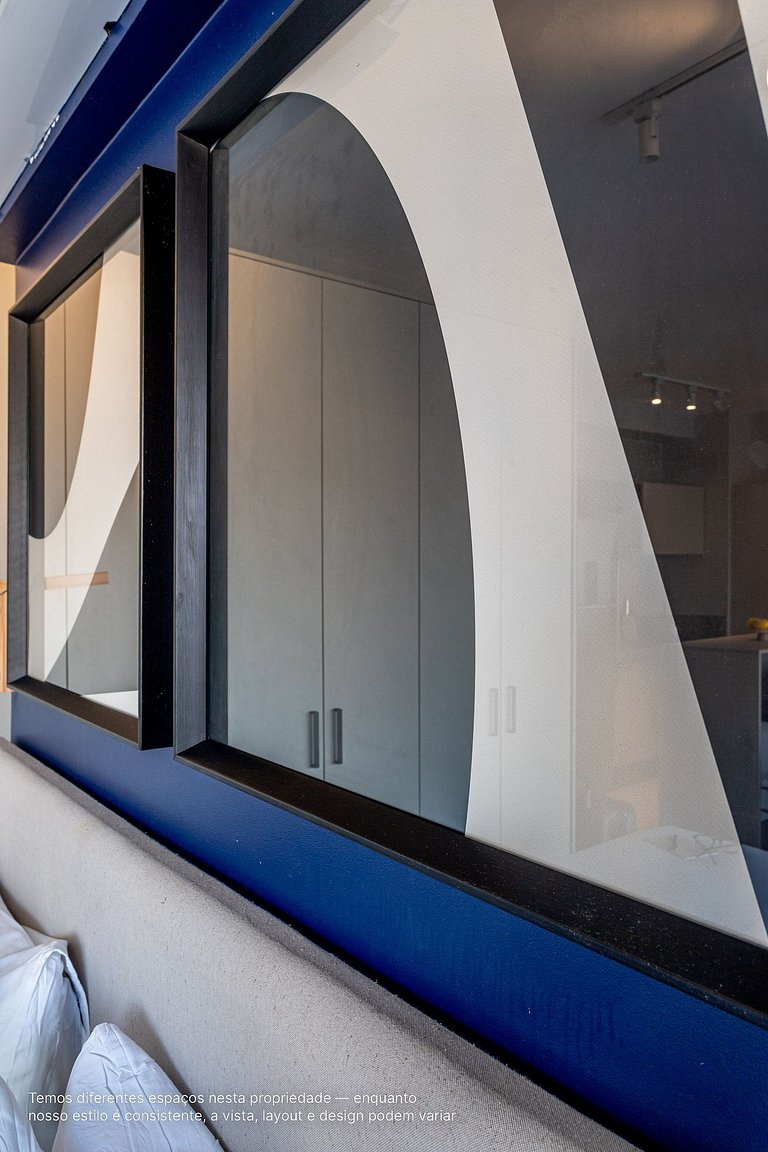 Studio c/ cama queen size ao lado do Pq Ibirapuera