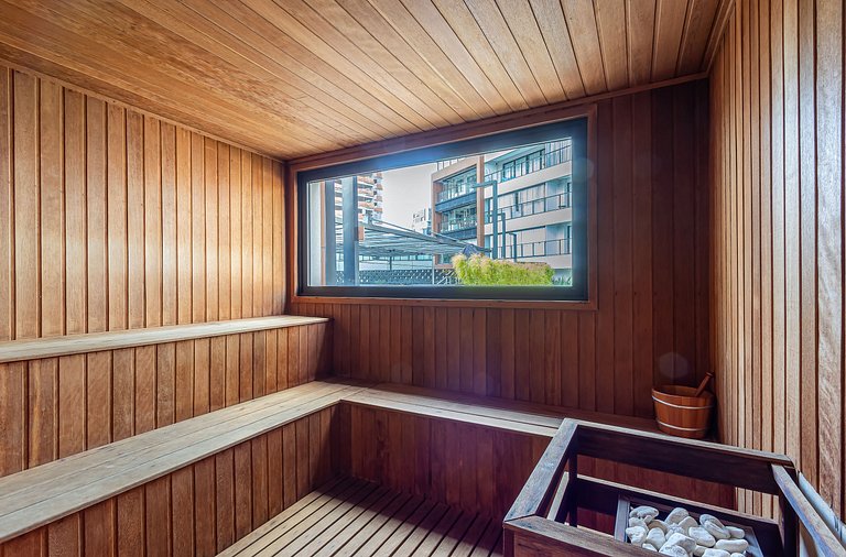 Studio c/ cama queen size ao lado do Pq Ibirapuera