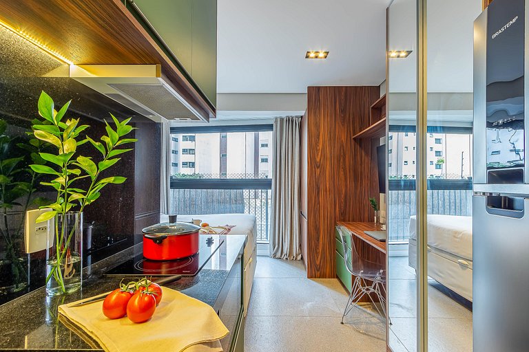 Ap com cozinha, novo proximo ao parque ibirapuera