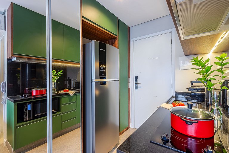 Ap com cozinha, novo proximo ao parque ibirapuera