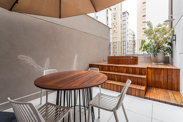 Duplex com Terraço, lançamento próximo à Paulista
