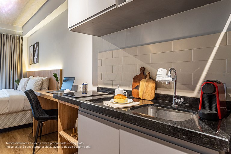 Estúdio a passos da Paulista, Prédio recém-lançado