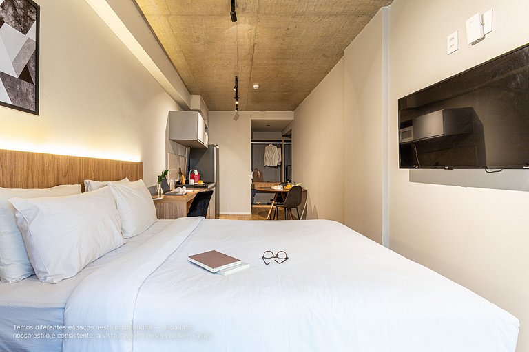 Estúdio a passos da Paulista, Prédio recém-lançado