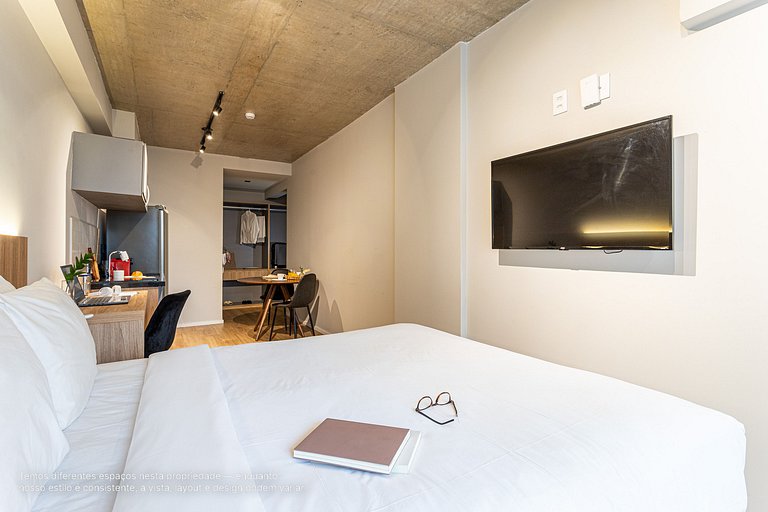 Estúdio a passos da Paulista, Prédio recém-lançado