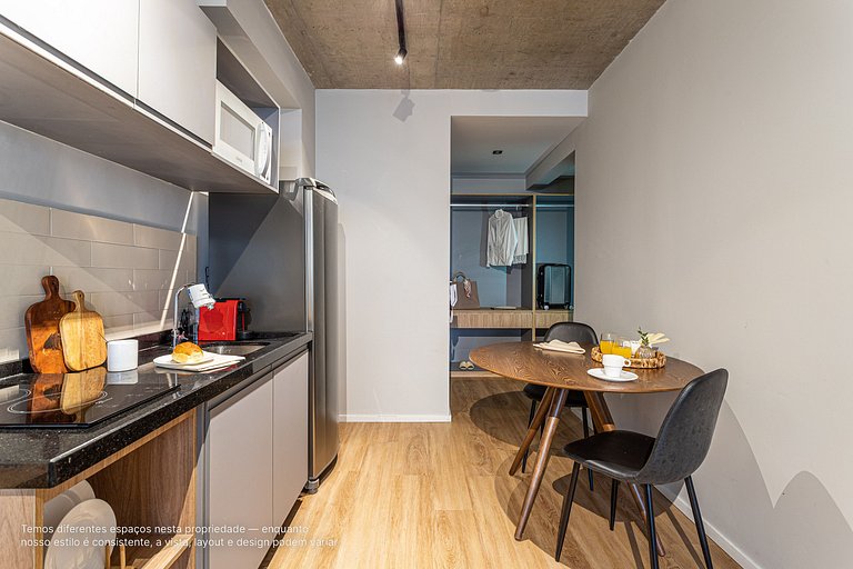 Estúdio a passos da Paulista, Prédio recém-lançado