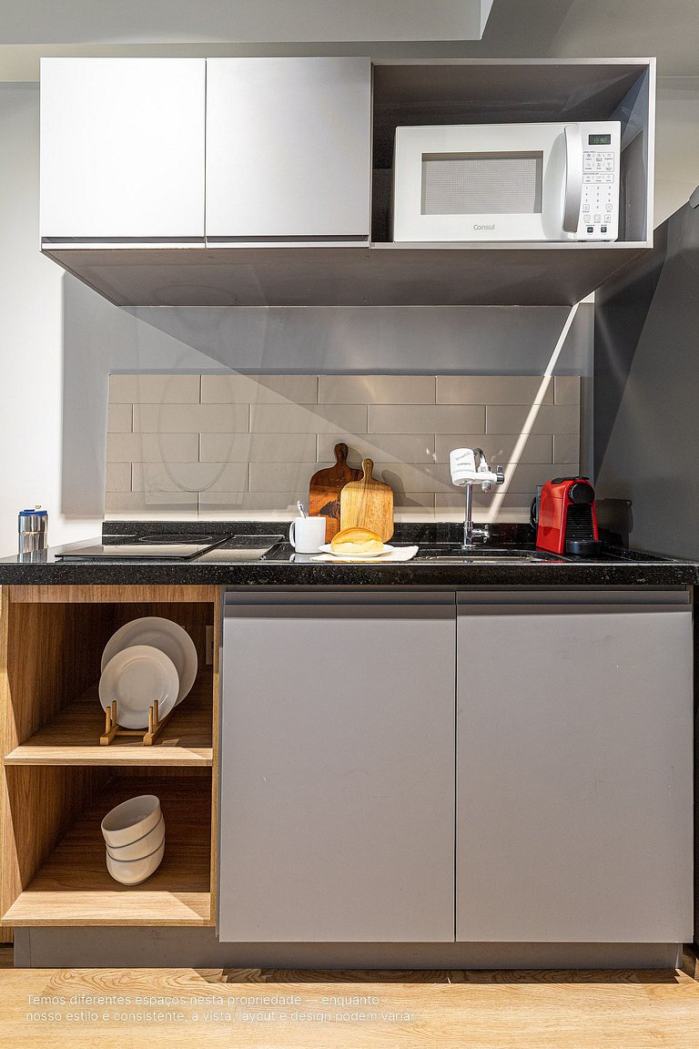 Estúdio a passos da Paulista, Prédio recém-lançado