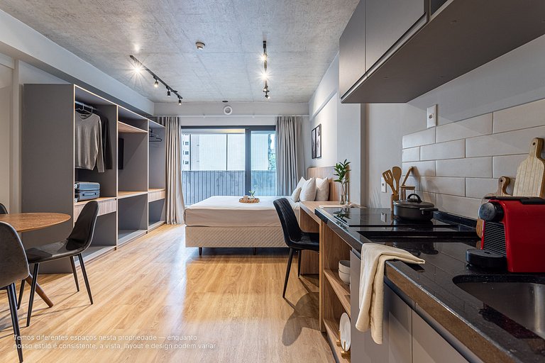 Estúdio em prédio novíssimo próximo à Paulista