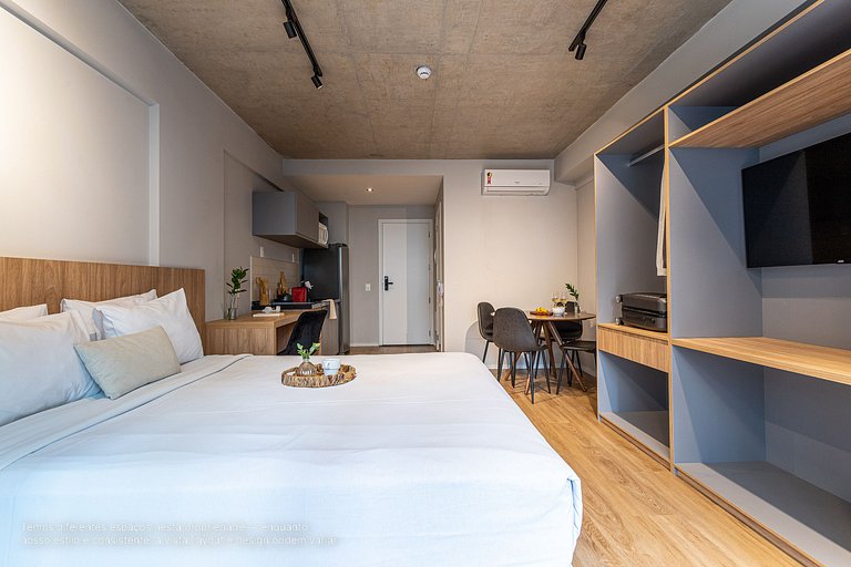 Estúdio em prédio novíssimo próximo à Paulista