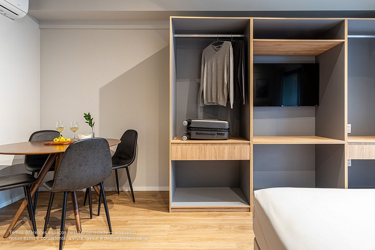 Estúdio em prédio novíssimo próximo à Paulista