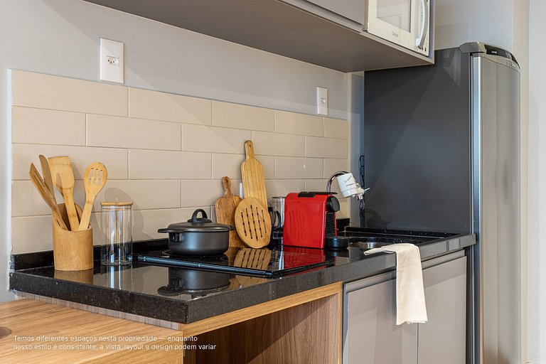 Estúdio em prédio novíssimo próximo à Paulista