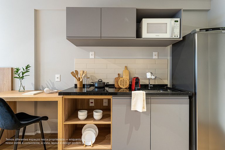 Estúdio em prédio novíssimo próximo à Paulista