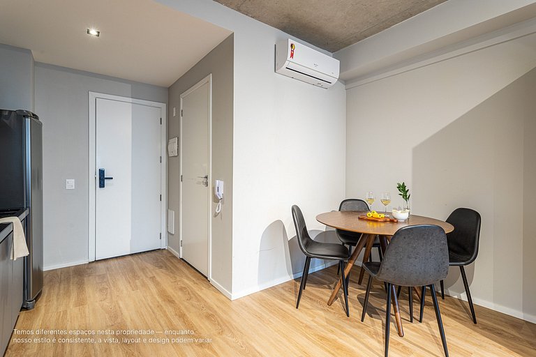 Estúdio em prédio novíssimo próximo à Paulista