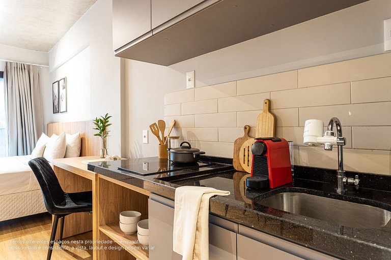 Estúdio em prédio novíssimo próximo à Paulista