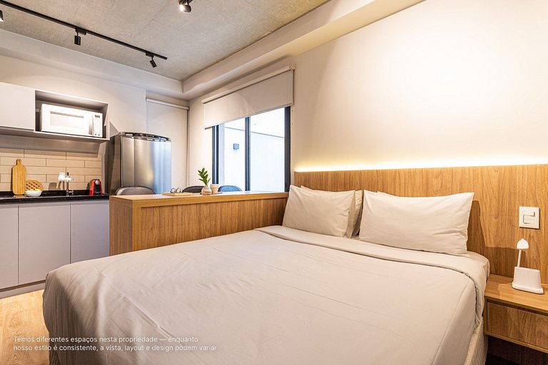 Studio novo c/ área externa ao lado da Paulista