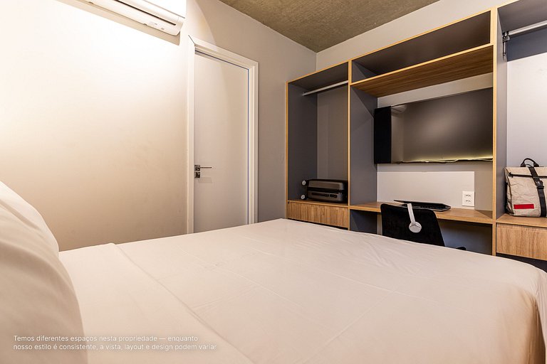 Studio novo c/ área externa ao lado da Paulista