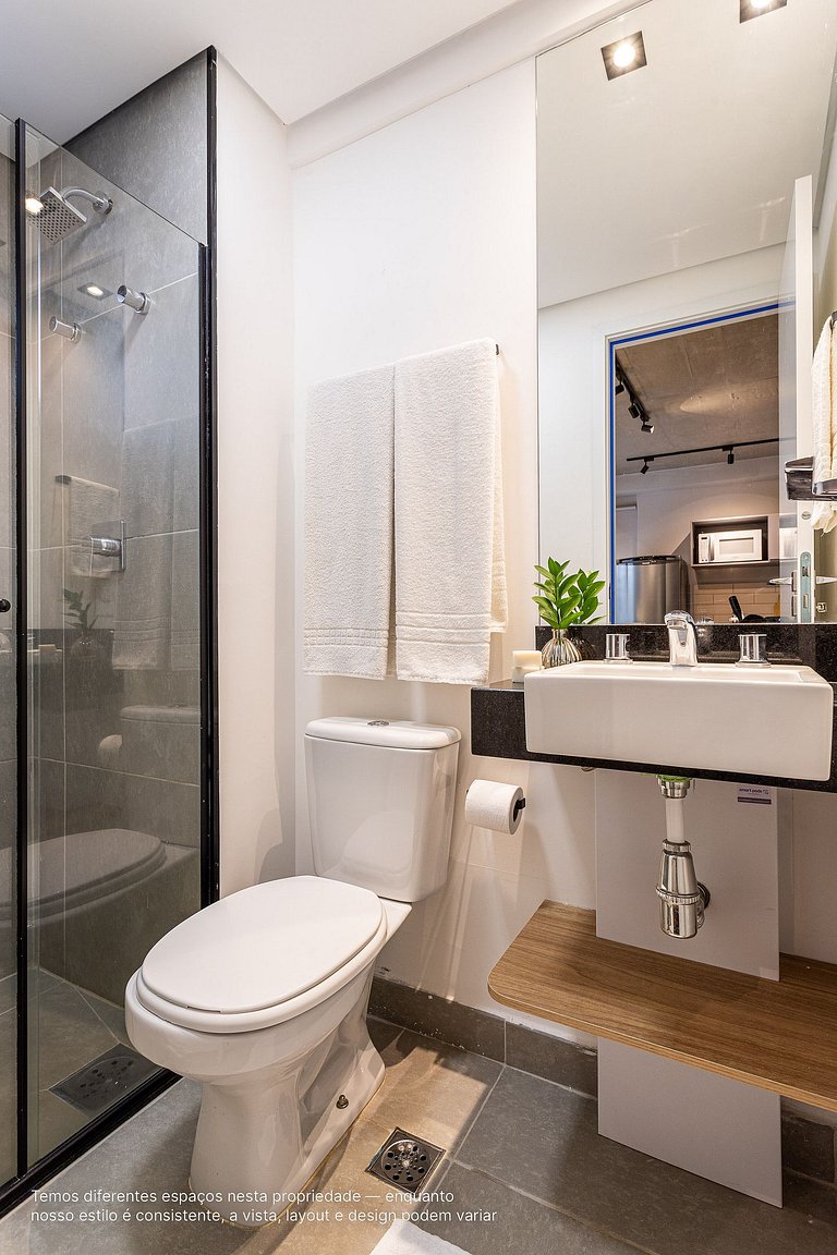 Studio novo c/ área externa ao lado da Paulista