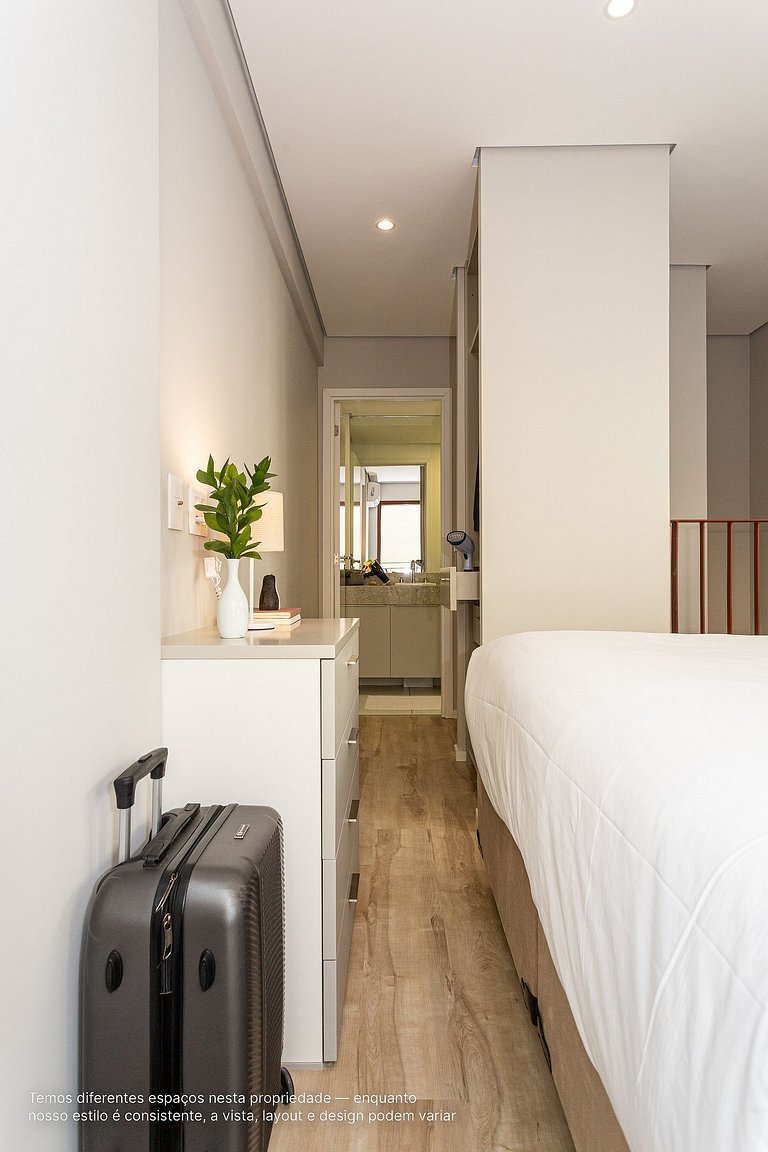 Duplex c varanda, coworking,academia |Bela Cintra