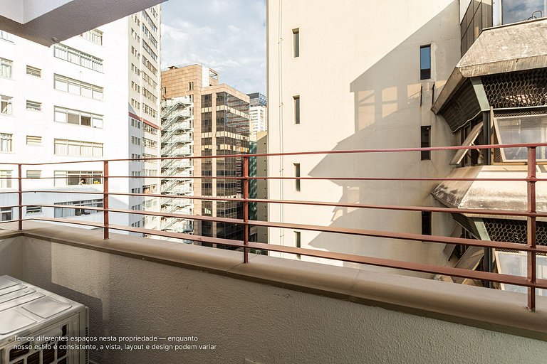 Duplex c varanda, coworking,academia |Bela Cintra