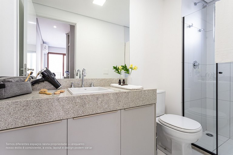 Duplex c varanda, coworking,academia |Bela Cintra
