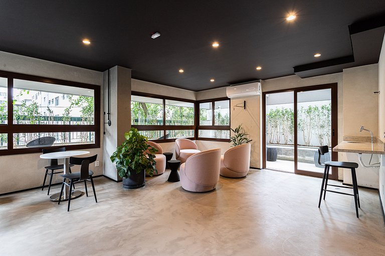 Estúdio morderno: Academia, Coworking e jacuzzi