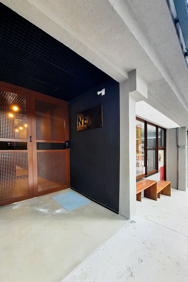Estúdio em prédio c/ Academia e Coworking em SP