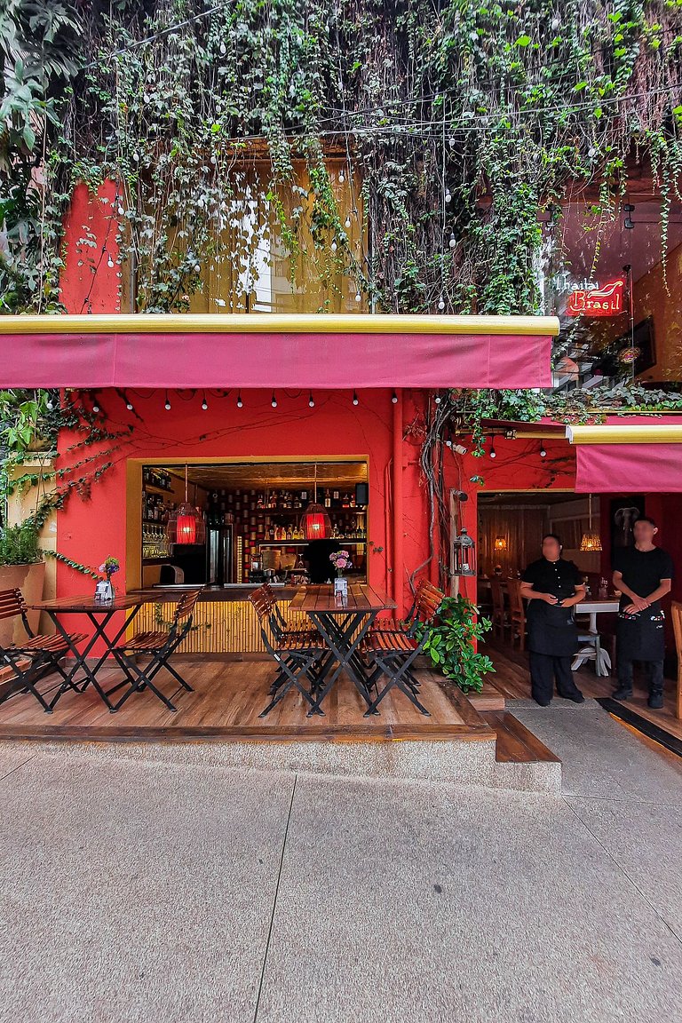 Duplex c varanda, coworking,academia |Bela Cintra