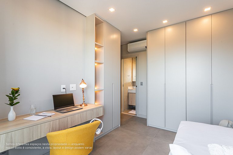 Apartamento grande com café da manhã na Rebouças