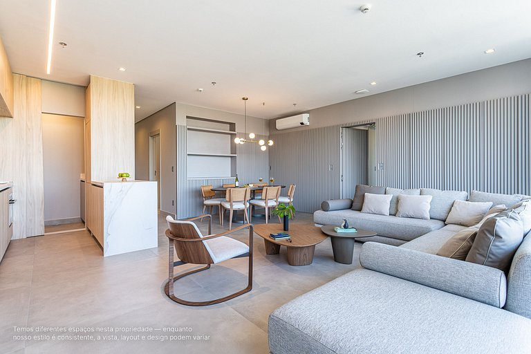 Apartamento grande com café da manhã na Rebouças