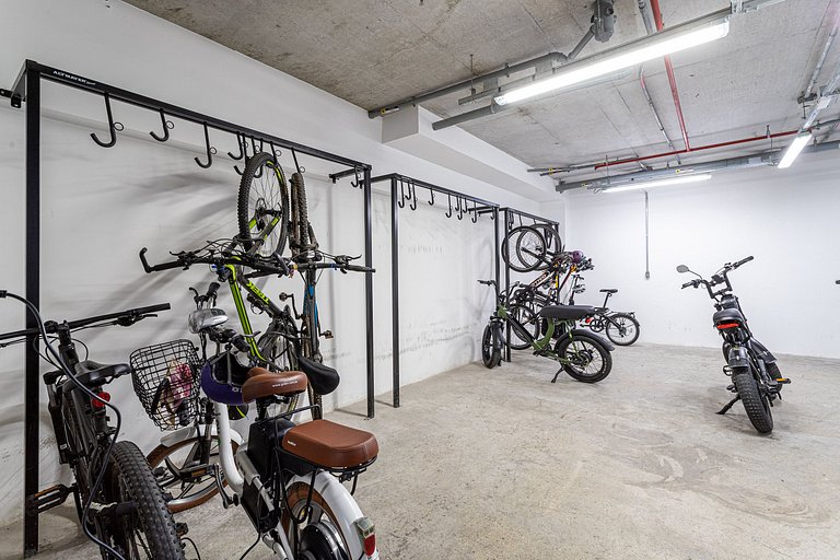 Apto moderno, prédio c coworking, terraço, piscina