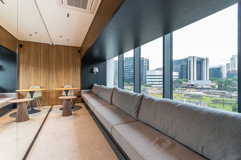 Apê 1 quarto | Residencial Alto Padrão com Café