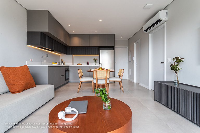 Apê 1 quarto | Residencial Alto Padrão com Café