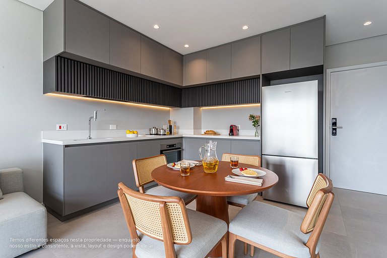 Apê 1 quarto | Residencial Alto Padrão com Café