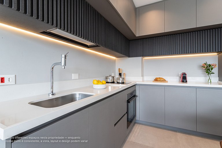 Apê 1 quarto | Residencial Alto Padrão com Café